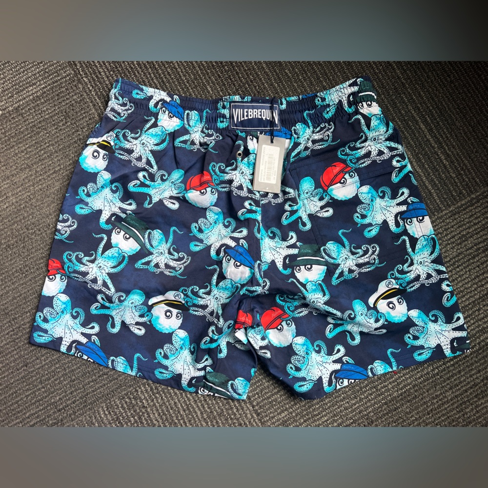 -BLOWOUT $75 firm -  NWT - Vilebrequin x Malbon Moorise Bleu Marine Swim trunks - Picture 6 of 7